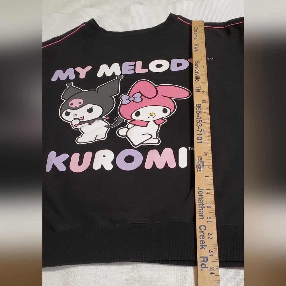 My Melody Kuromi Black Sweatshirt. SZ M - Picture 5 of 7